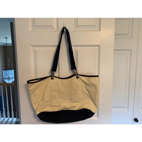Thirty One 31 Canvas Crew Anchor Tote Bag - Picture 2 of 4